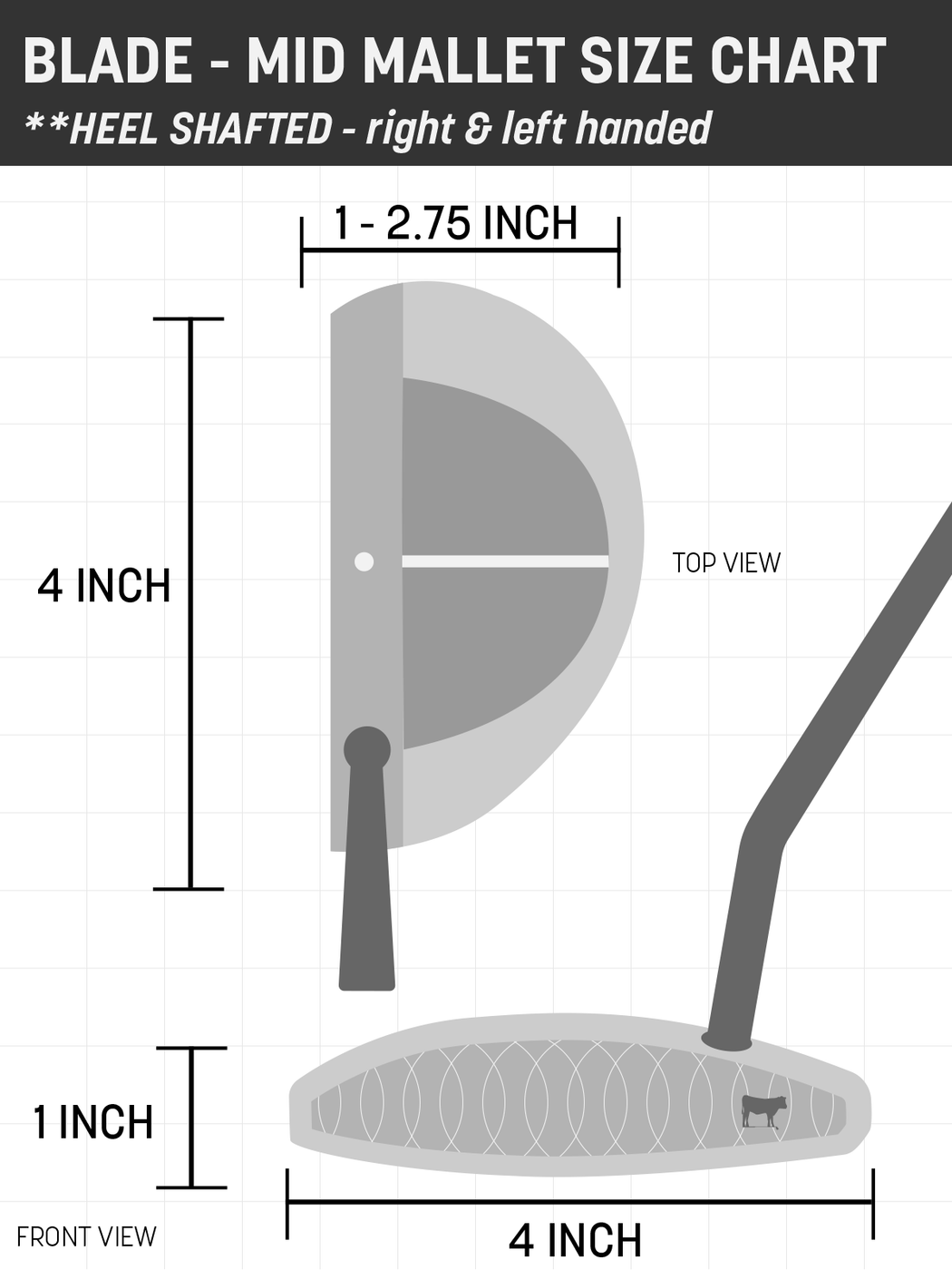 The Bullpen XL Blade Putter Cover