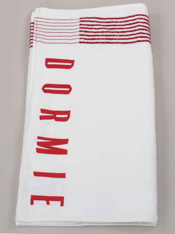 Dormie Player's Towel Block Lettering