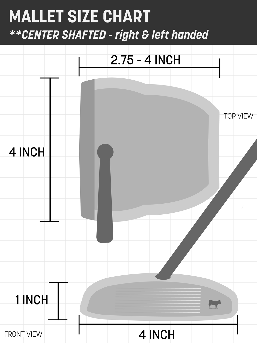 Birdie Board Center Shafted Mallet Cover